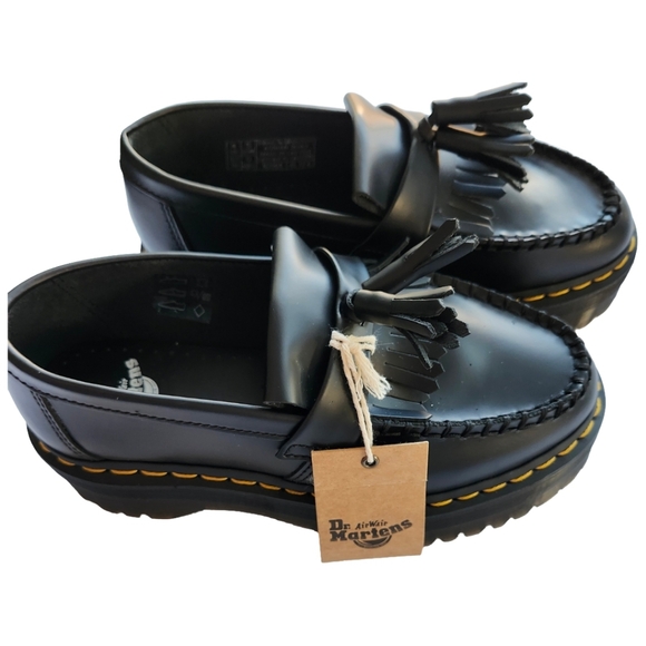 Dr. Martens Adrian Quad Leather Platform Loafers Womens Size 6